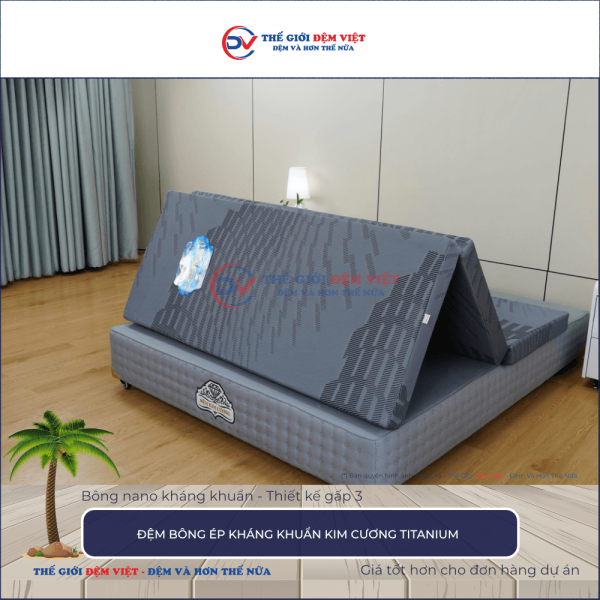 Đệm bông ép Kim Cương Titanium